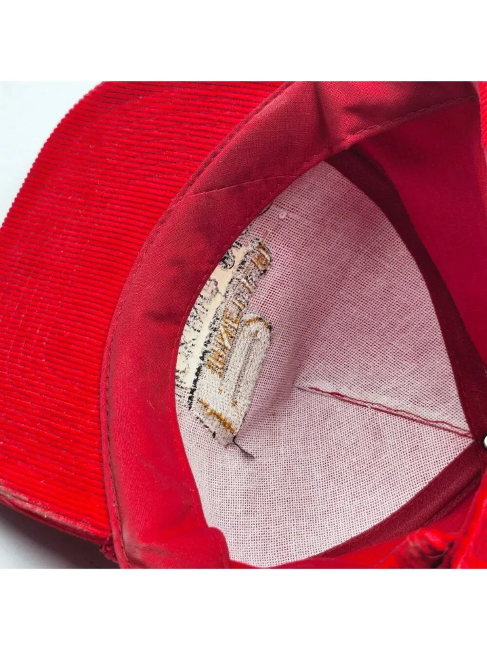 Panella Trucking Inc Red Corduroy Zipper Back Hat By Otto Cap